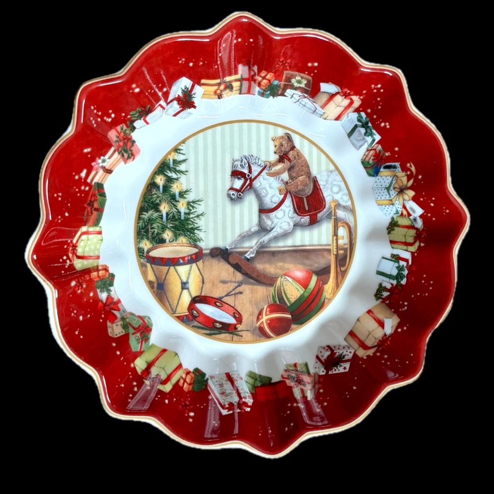 Villeroy And Boch Toys Fantasy Rocking Horse Miniature Pie Dish Dessert Bowl